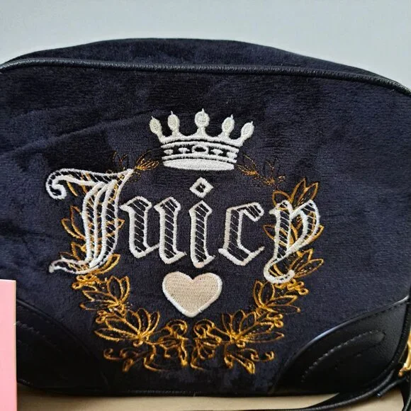 Juicy Couture Black Heritage Crossbody Camera Bag NWT - Picture 4 of 9